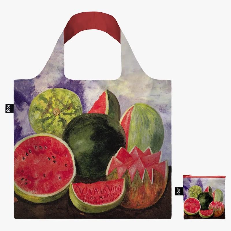 Frida Kahlo Viva La Vida, Watermelons Recycled Bag