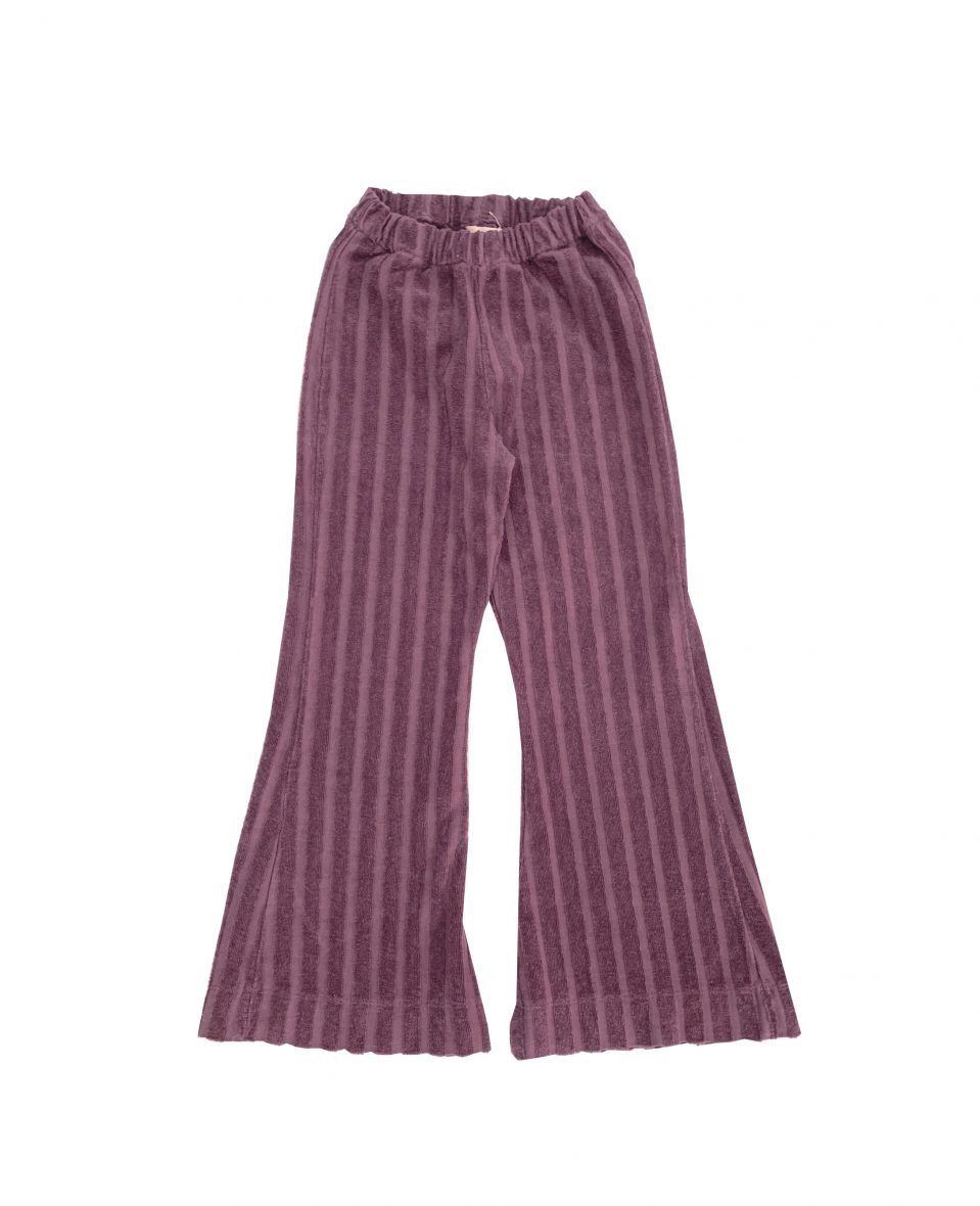Rib Velvet Pants/Grape