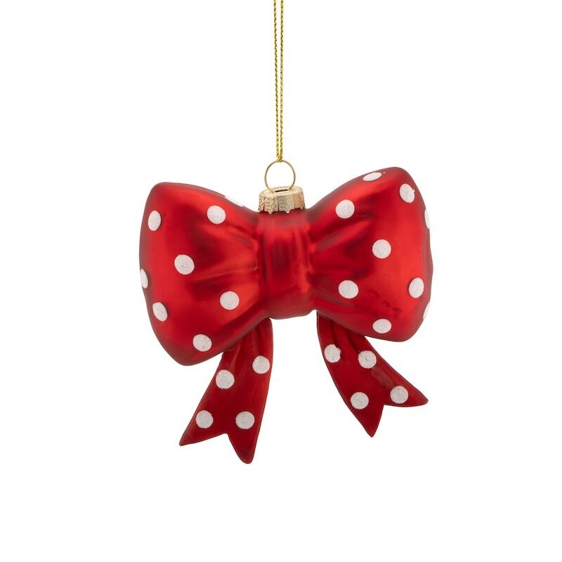 Spotty Bow Bauble