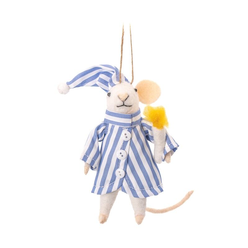 Bedtime Mouse Felt Decoration