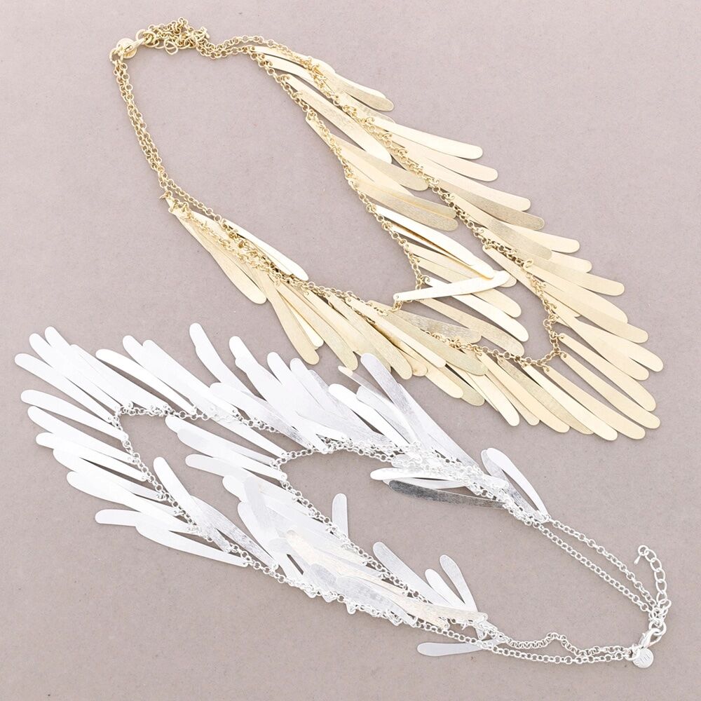 Metal Fringe Necklace