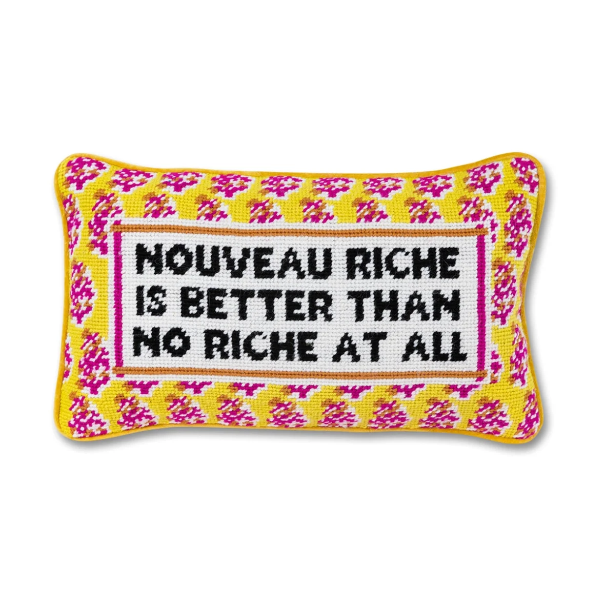 Nouveau Rich Needlepoint Cushion