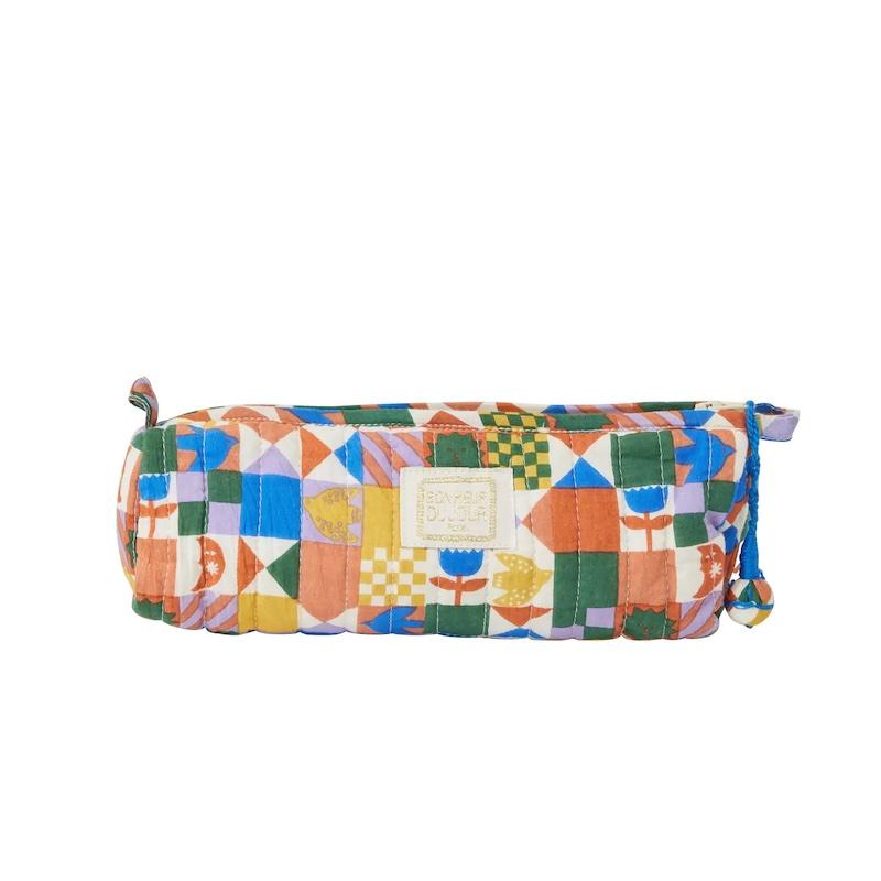 Patchy Blue Pencil Case