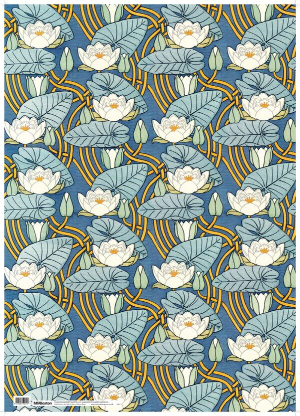 Water Lily Gift Wrapping Paper