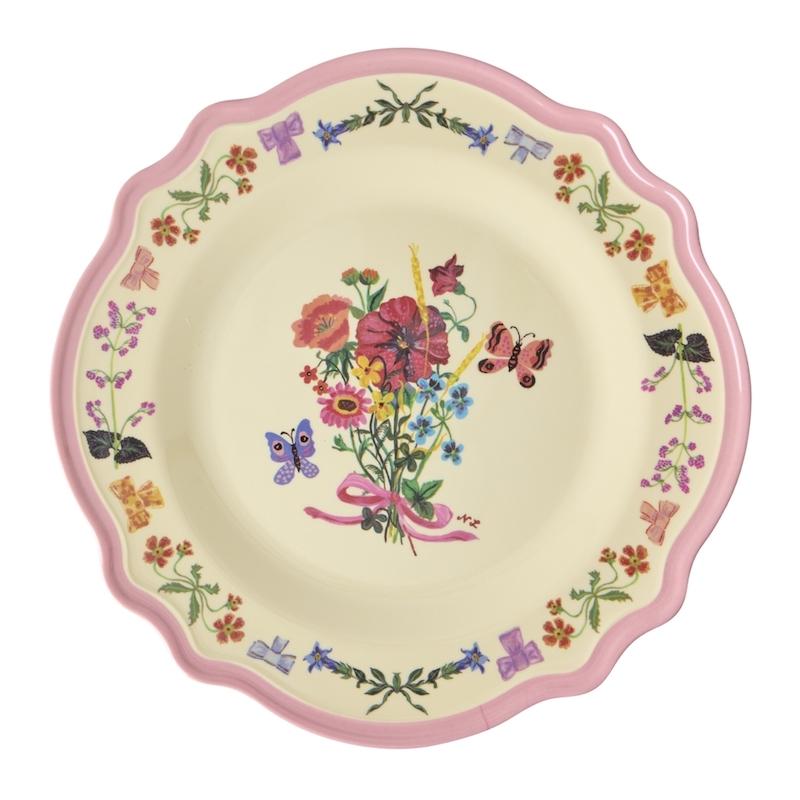 Pink Vintage Dinner Plate /Nathalie Lété Print