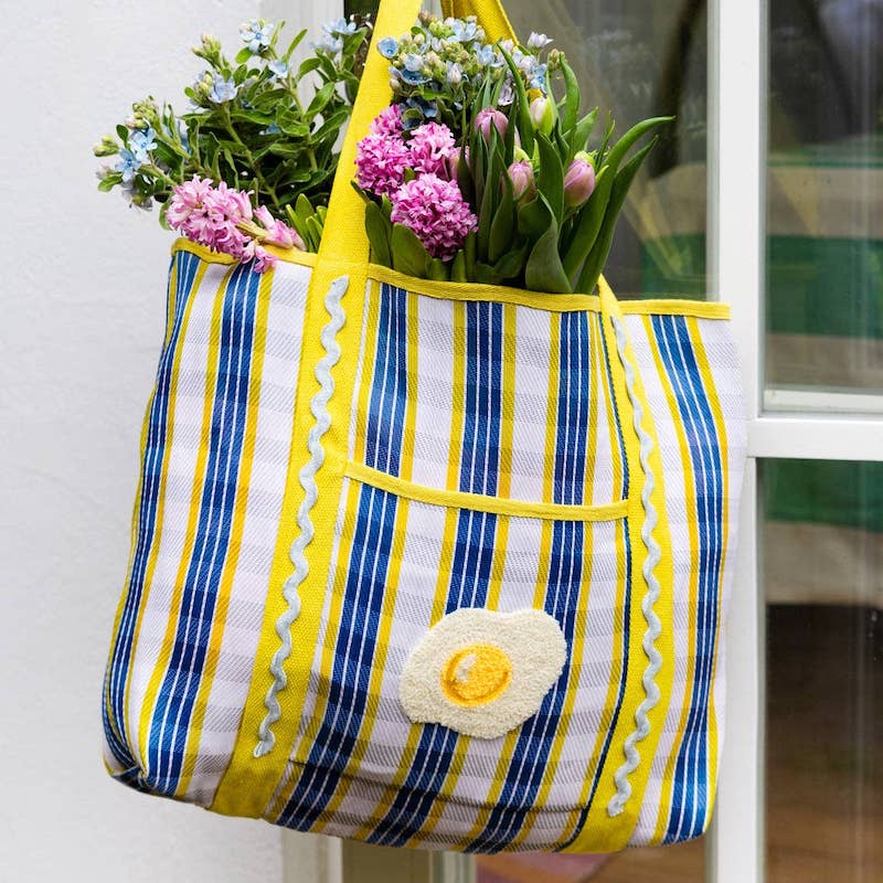 Recycled Plastic Egg Tote Bag