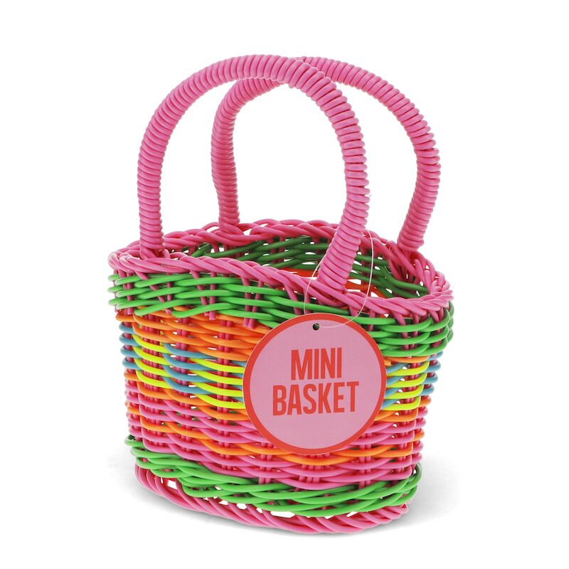 Woven Plastic Basket Bag