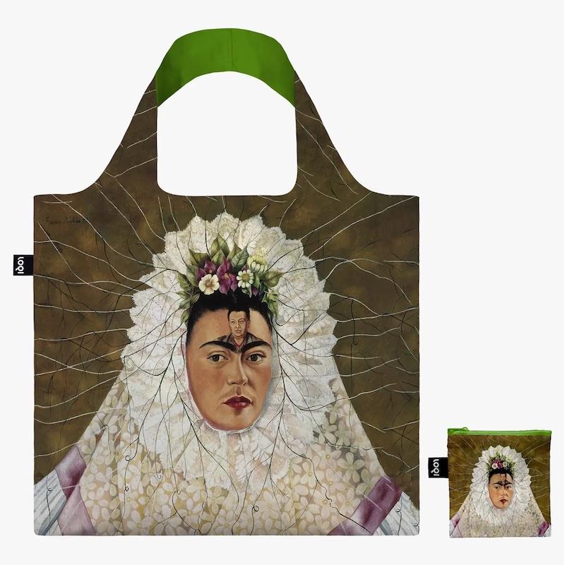Frida Kahlo Self Portrait as a Tehuana Recycled Bag