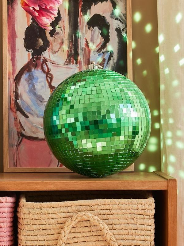 Assorted Green Disco Balls