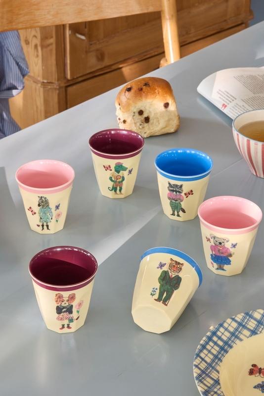 Medium Melamine Cups with Natalie Lété Print