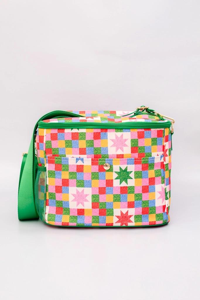 Checker Stars Cooler Bag