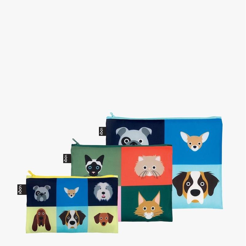 Stephen Cheetham Dogs & Cats Zipped Pockets