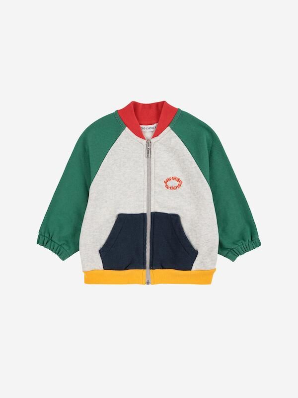Tic Tac Toe Zipped Sweatshirt/Green