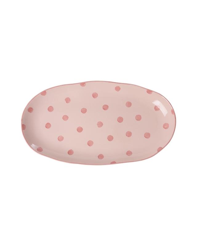 Ceramic Serving Platter in Pink
