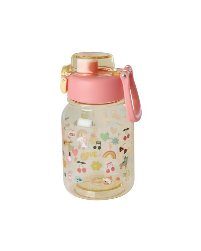 Unicorn Love Print Plastic Drinks Bottle